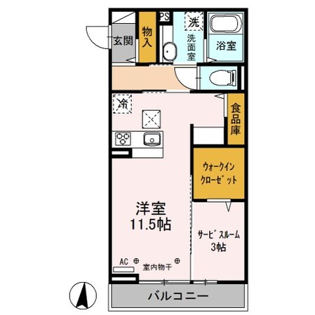 南松本駅 徒歩26分 1階の物件間取画像